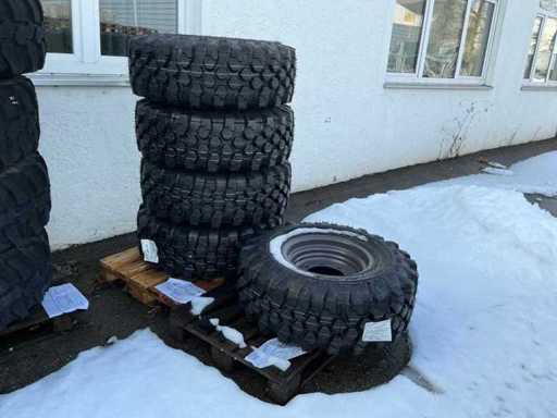 MICHELIN SET - TYRES 340/80R18 BIBLOAD-HS (NARROW GAUGE)