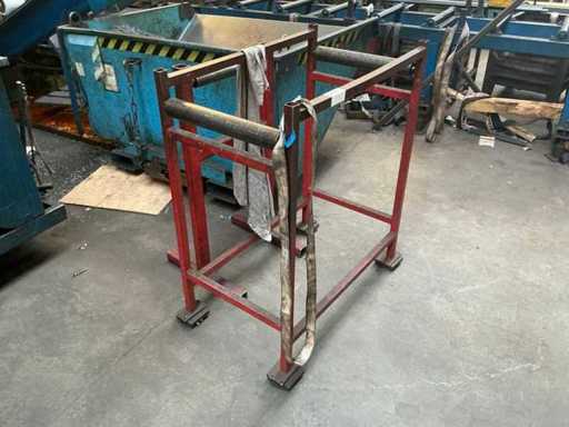 Rollenbaan / vierkante asssteun (2x)