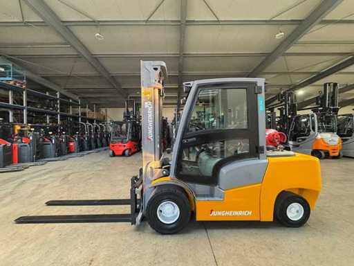 2017 UVV 05/2027 Jungheinrich TFG435 3.500kg Gasheftruck Vorkheftruck 3.483 uur