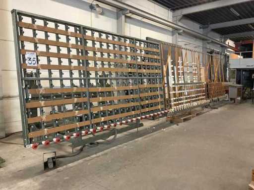 1979 Karl Lenhardt KT-P-2/4 Masă pneumatică de tăiere a sticlei