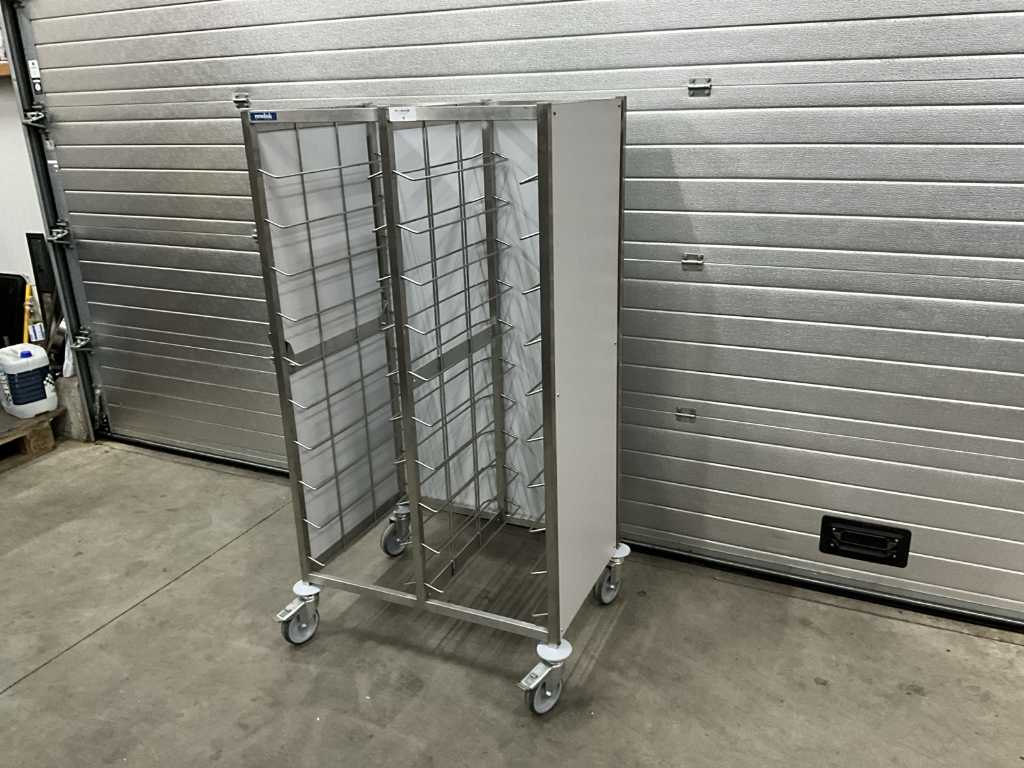 Stainless steel shelf trolley