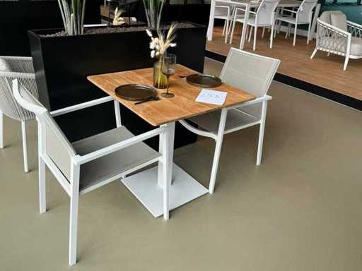 Diphano Alexa Gartentisch mit 2 Stühlen
