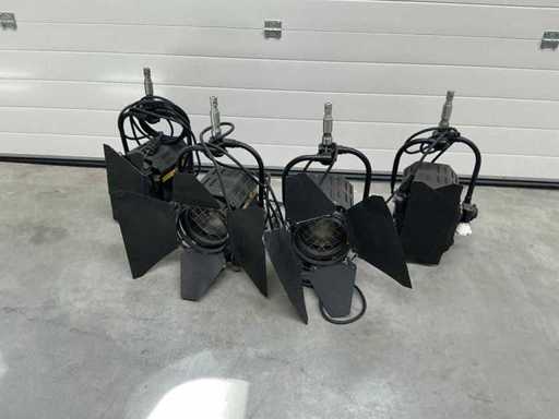 Desisti Leonardo 1KW Fresnel Projecteur (4x)