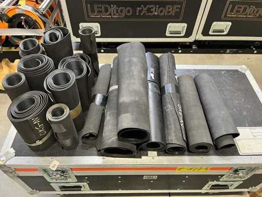 Tappetini in gomma del lotto / Tappetino a scanalatura fine / Coperchio cavi