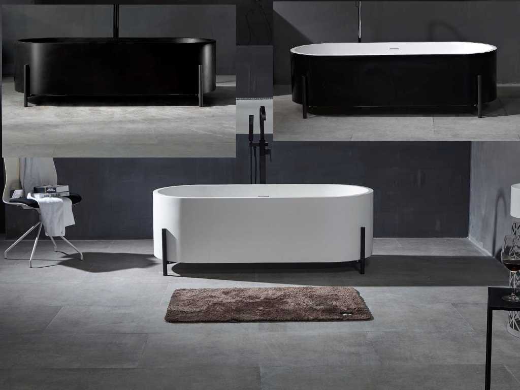 Freestanding bath - Solid surface - Nevil (available in 3 colours)