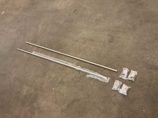 Reling rvs  120 cm (2x)