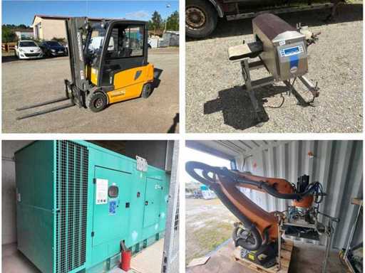 Process equipment without reserve price: Generator sets - Transformer - Handling - Food processing - Miscellaneous