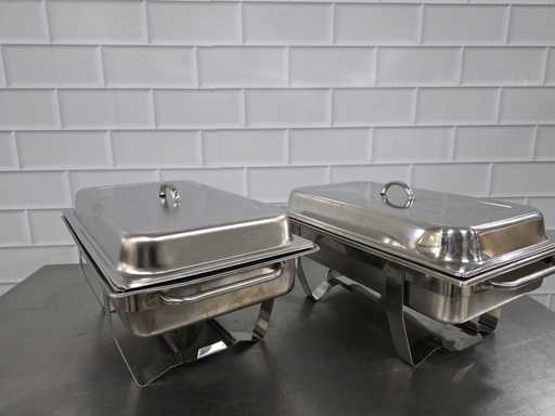 Plat de capot en acier inoxydable (2x)