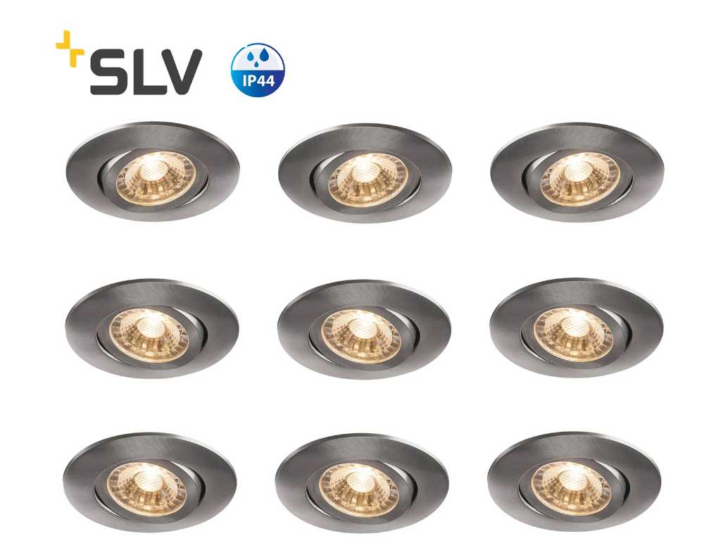 24 x SLV Spots LED à inclinaison ultra basse