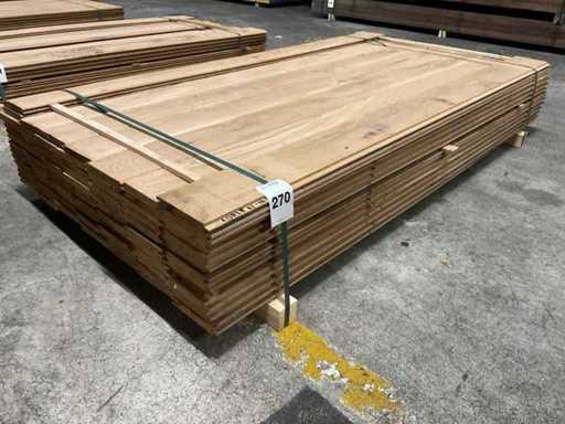 Eiken dakbeschot 20x140 mm (86x)