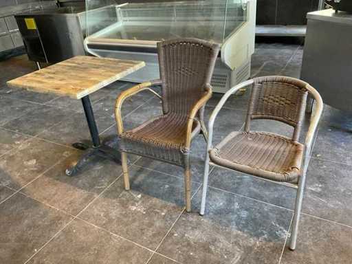 20x Terrasstoel, 10 tafels