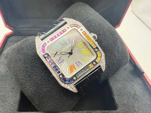 Cartier Santos 100 Medium | ICED Out Naturel Diamonds | 2025 