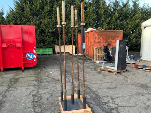 Inconnu tige de 220 cm 50 mm 5x