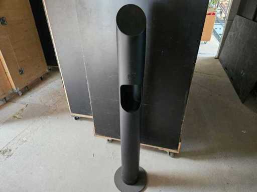 1x Ontsmettingszuil design zwart