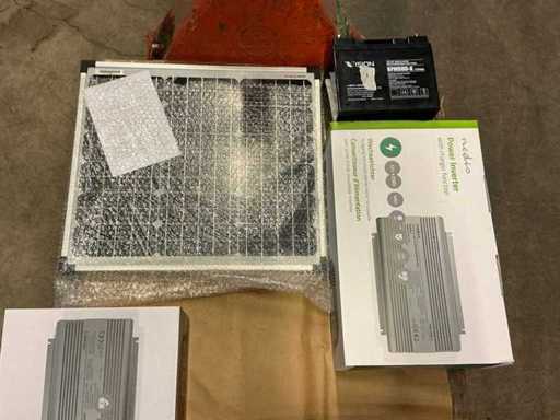 Set di pannelli solari