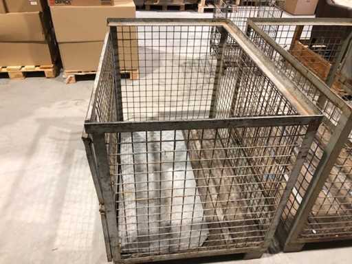 Gabbia per pallet e cestello mobile (3x)