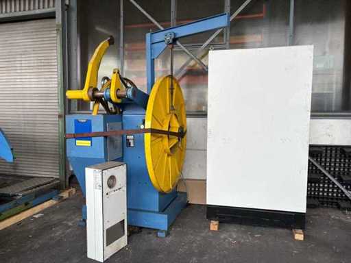 ALBA RM2-9-400 straightener with recoiler S114-3-300-2, built in 1996 – spare parts carrier