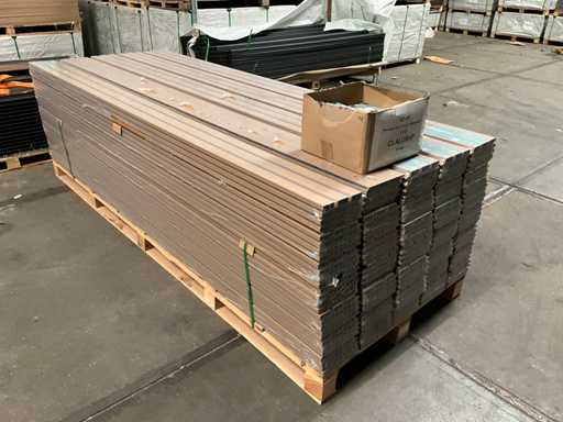 80x Triple Losange Rembate Remplaçant - Revêtement composite - 280cm - y compris le matériau de fixation