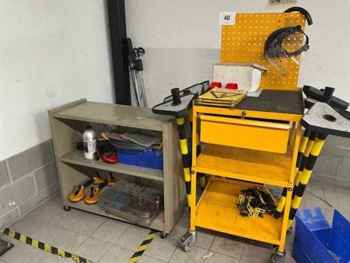 Work carts with content (2x)