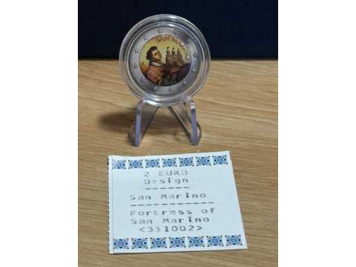 Fortness San Marino w kolorze 2 euro