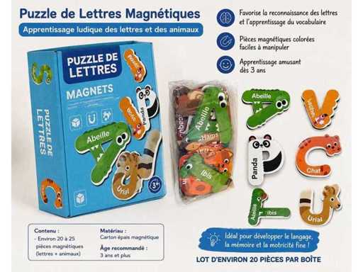 Set di 20 scatole magnetiche per puzzle - Nuove