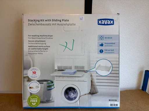 XAVAX wasmachine stapelset met lade