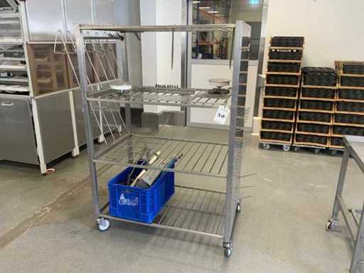 Chariot de transport pour nettoyage d’outils