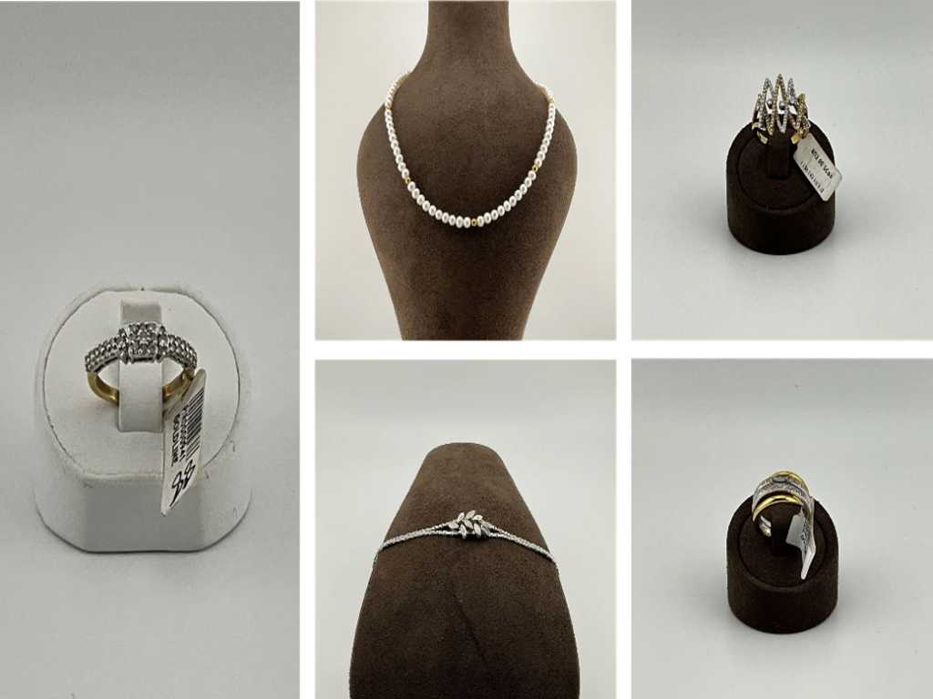 Large batch of gold & diamond jewellery GOLDLINES due to bankruptcy - Lokeren - 28/09/2023