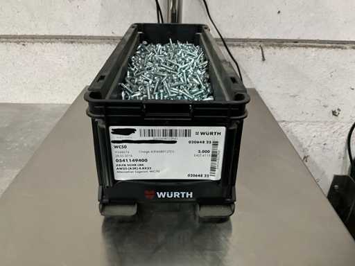 Würth 11.41 kg Self-drilling screw AHU 4.8 x 25 in stackable container