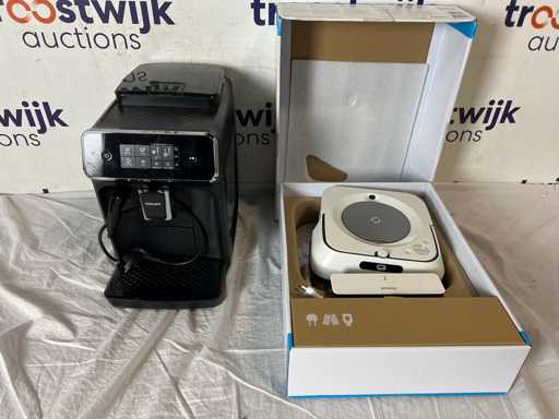 Philips EP2220/10 koffiemachine | iRobot Braava Jet M6 robotstofzuiger