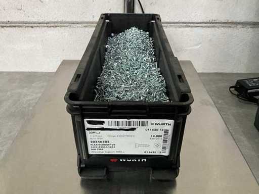 Würth 11.69 kg Plaatschroef verzonken kop 3,5 x 13 in stapelbare bak