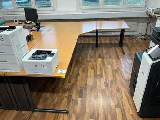 Eck-Schreibtisch ohne Zubehör