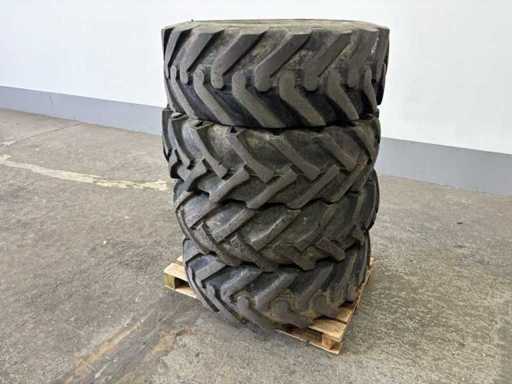 4x landbouwbanden 15.5/80-24 – gebruikt – tractor / landbouwlader