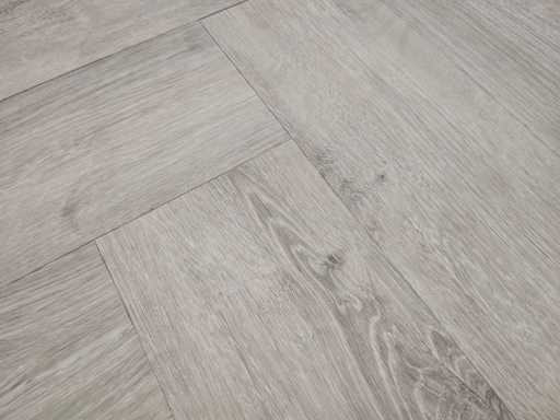 32 m2 PVC SPC click herringbone with XPS underlay - 610 x 150 x 4 mm