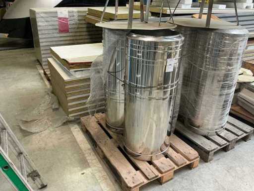 Tubo in acciaio inox a doppia parete (2x)