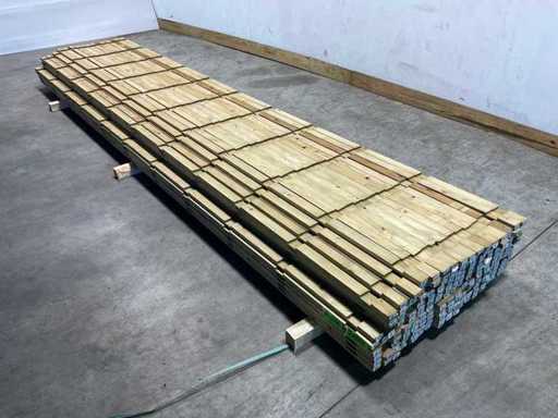 Fichtenbelüftungsstreifen imprägniert 420x5x3,8 cm (97x)
