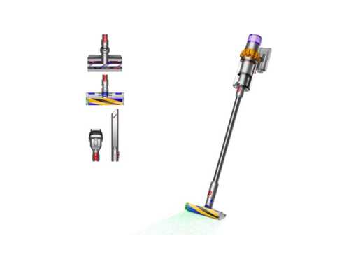 Dyson V15 Detect Absolute - Steelstofzuiger - Nikkel/Geel - 230 Air Watts - Hepa - Geavanceerde detectie
