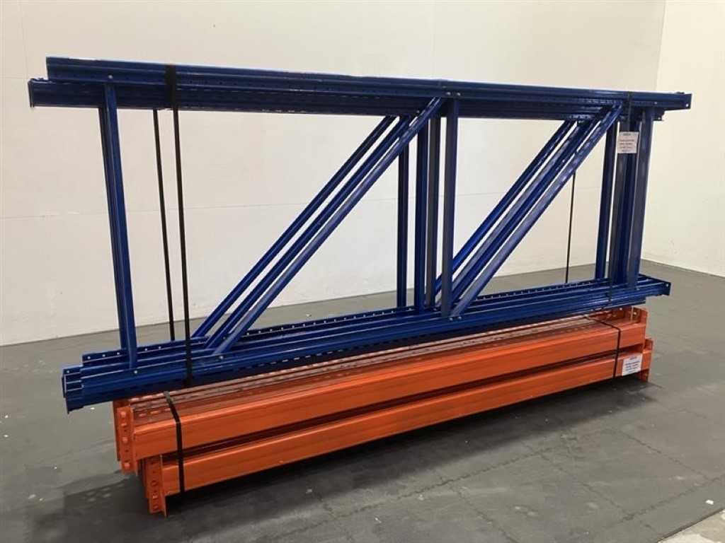 Pallet racking Length 8460 mm, Height 3000 mm, Depth 1100 mm, 3 levels, Second-hand