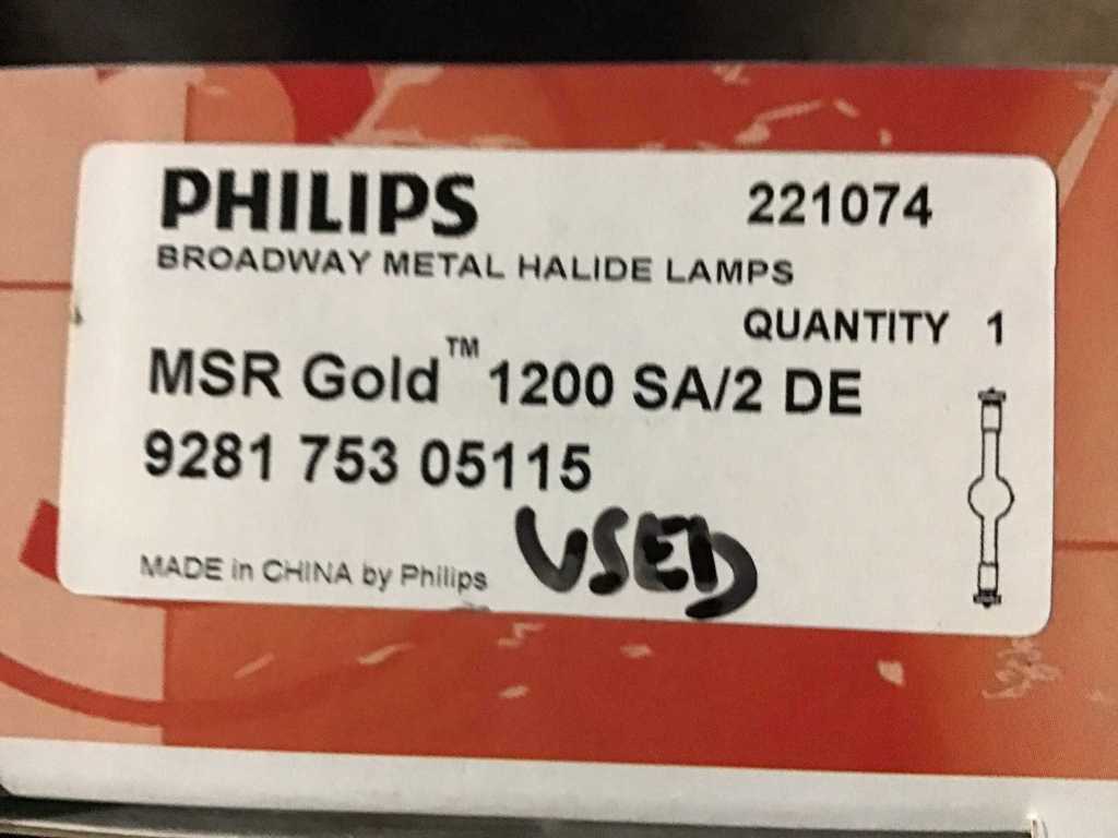 PHILIPS - MSR GOLD 1200 SA/2 DE (8x)