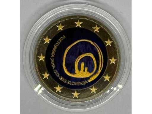 2 Euro "Postojna Cave" Colorized Commemorative Coin – Slovenia – 2013 – Bimetal