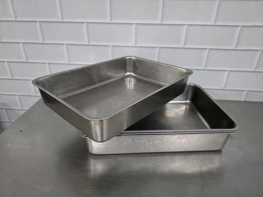 Plateau gastronorme en acier inoxydable (4x)