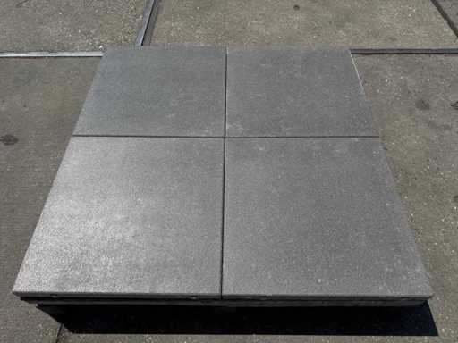 Garden tiles made of concrete (approx. 45.3m²)