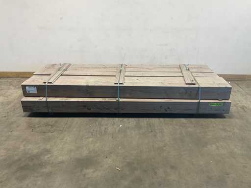 Rayonnement à perches Douglas triple collé 300x20x20 cm (11x)