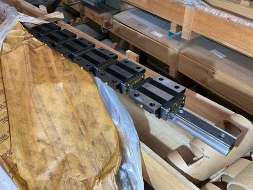 Linear guides pair with ball barrel units