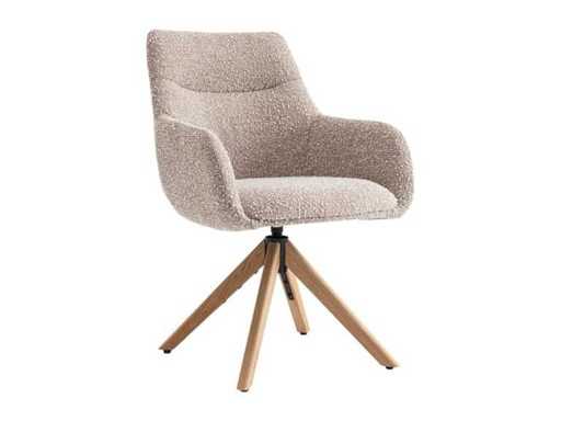 fonQ - Scaun de dining rotit - Taupe - Scaun de dining (6x)
