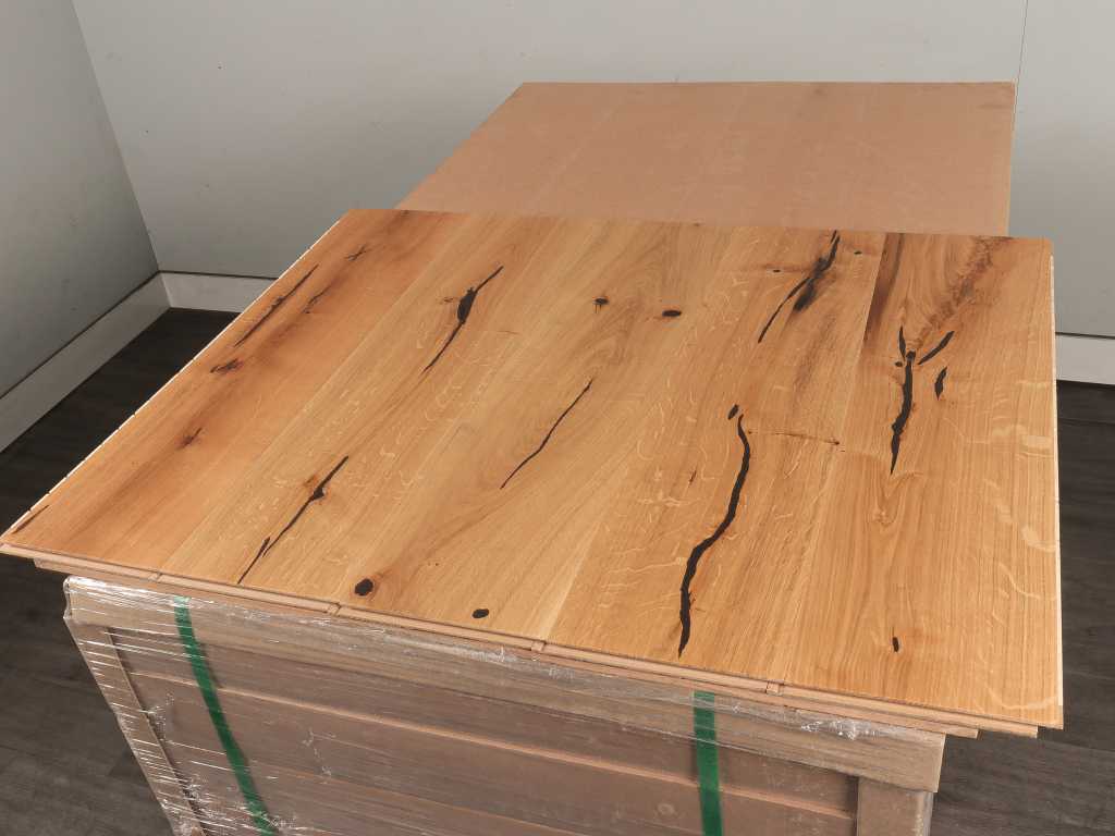 70 m2 Multiplank oak parquet - 725 x 180 x 14 mm