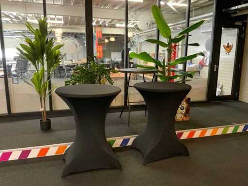 Tables debout avec plantes (7x)
