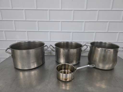 Marmite en acier inoxydable (4x)