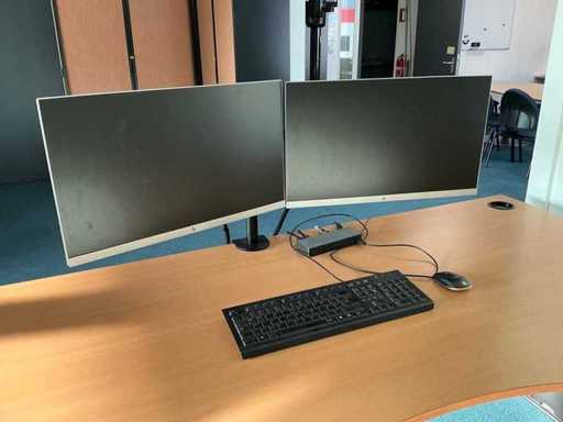 HP - HSA-B005DS - Docking station with screens