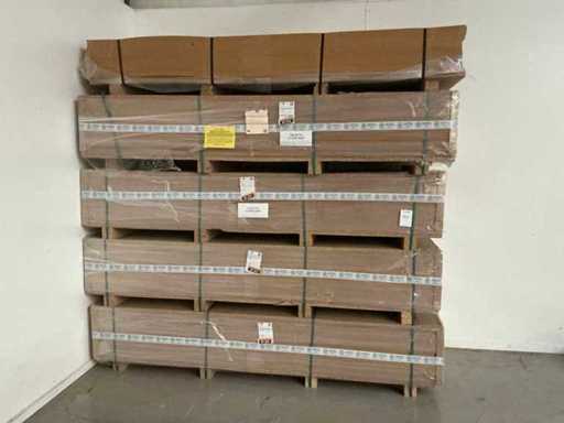 Palettes, feuilles, plaques de bois MDF. (5x)